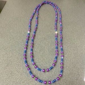 Beautiful Blue and Purple wrap necklace